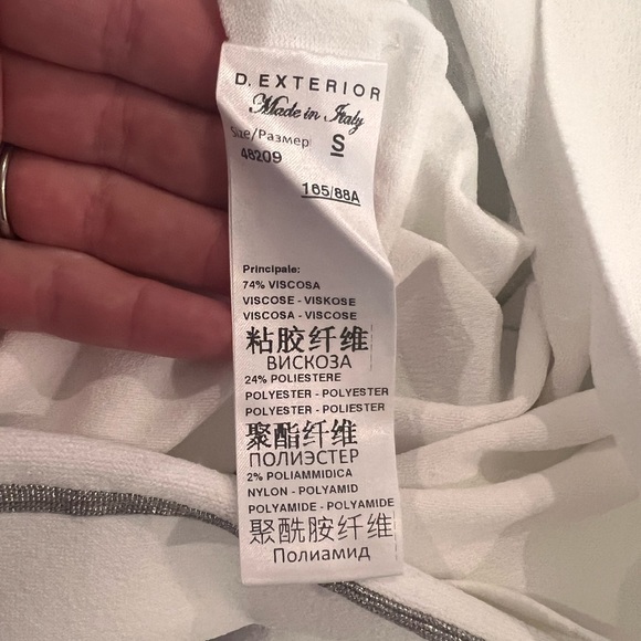 White and Silver Knit Tunic - Picture 3 of 5